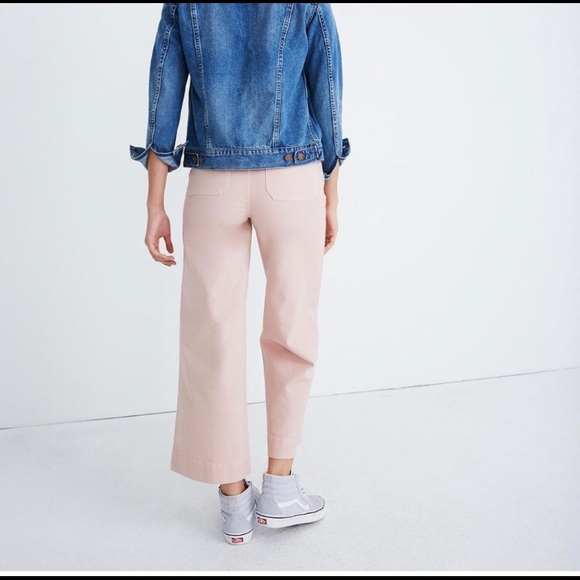 NWT MADEWELL Emmett crop pants (pink) - Picture 2 of 6
